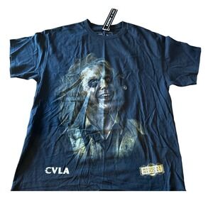 CVLA Beetlejuice Graphic T Shirt Black Mens Size L Movie Horror‎ Ghost